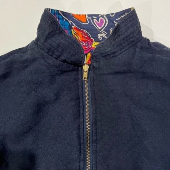 Vintage Lilly Pulitzer Silk Reversible Jacket - Picture 8 of 10